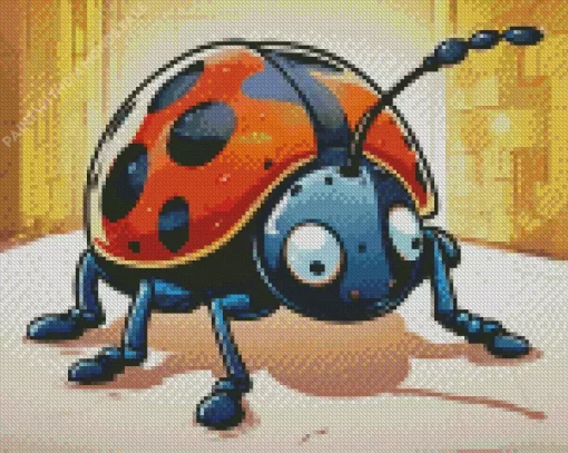 Cartoon Ladybug Diamond Painting