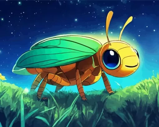 Cartoon Firefly Diamond Painting