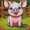 Cartoon Pig Diamond Painting