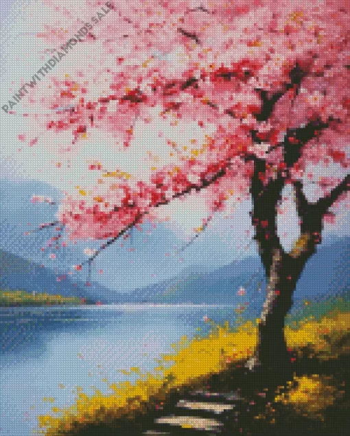 Cherry Blossom Art Diamond Painting