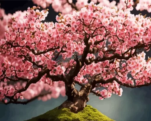 Cherry Blossom Tree Diamond Painting