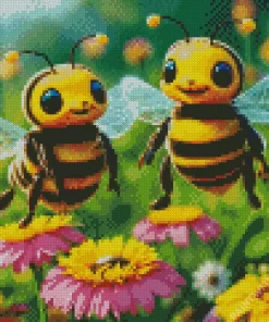 Chibi Bees Diamond Painting