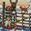 Christmas Donkey Diamond Painting