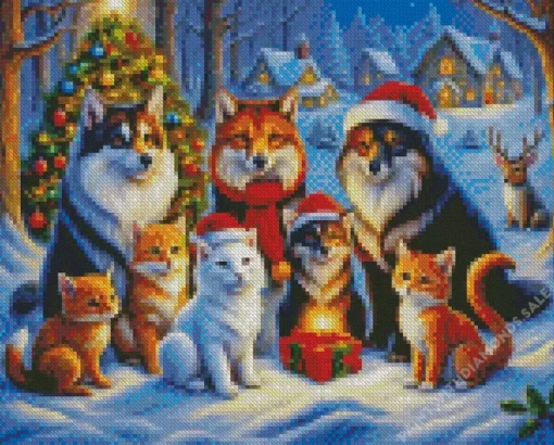 Christmas Animals Diamond Painting Christmas Animals Diamond Paintings