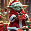 Christmas Baby Yoda Diamond Paintings