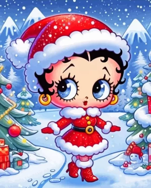 Christmas Betty Boop Art Diamond Paintings