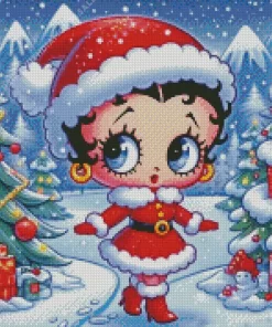 Christmas Betty Boop Art Diamond Paintings