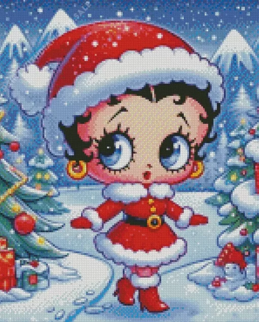 Christmas Betty Boop Art Diamond Paintings