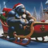 Christmas Gorilla Diamond Painting