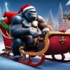 Christmas Gorilla Diamond Painting