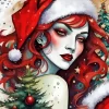 Christmas Lady Diamond Paintings