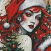 Christmas Lady Diamond Paintings