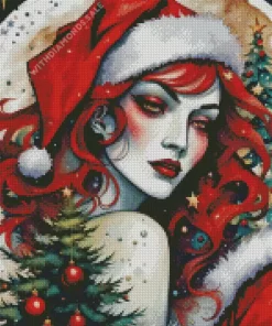 Christmas Lady Diamond Paintings