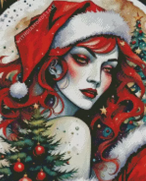 Christmas Lady Diamond Paintings