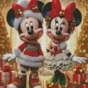 Christmas Mickey And Minnie Mouse Art Diamond Paintings