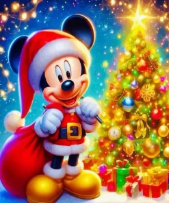 Christmas Mickey Mouse Diamond Paintings