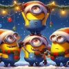 Christmas Minions Art Diamond Paintings