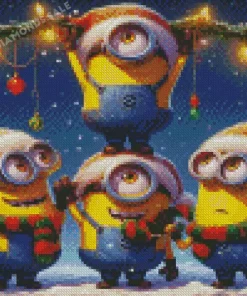 Christmas Minions Art Diamond Paintings