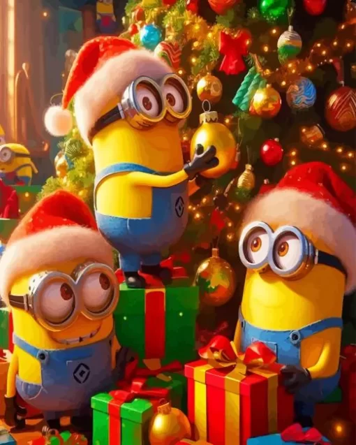 Christmas Minions Diamond Paintings