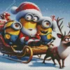 Minions Enjoying The Christmas Diamond Paintings