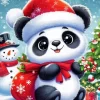 Christmas Panda Diamond Paintings