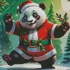 Christmas Panda Dancing Diamond Paintings