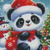 Christmas Panda Diamond Paintings