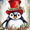 Christmas Penguin Diamond Paintings