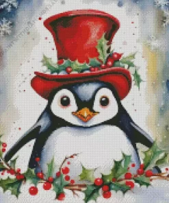 Christmas Penguin Diamond Paintings