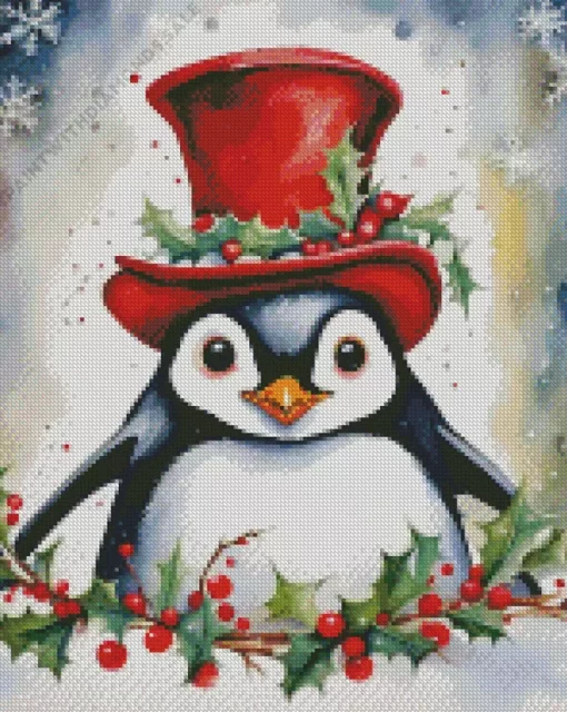 Christmas Penguin Diamond Paintings