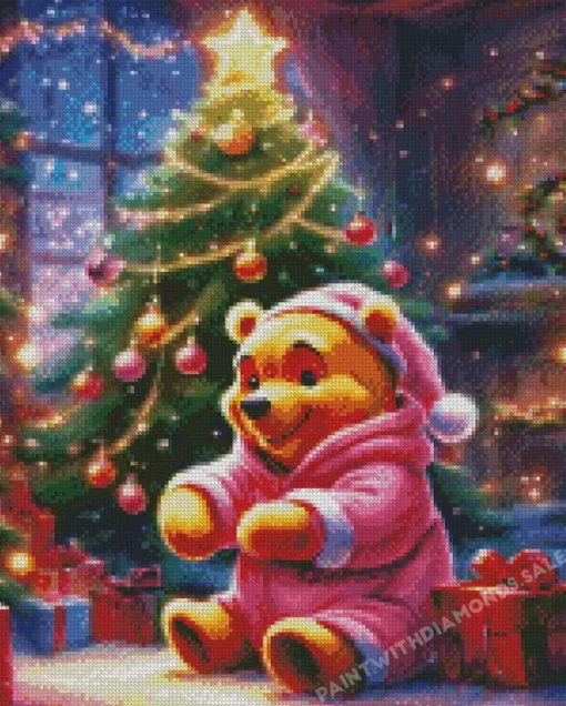 Christmas Pooh Diamond Paintings