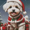 Christmas Puppy Art Diamond Paintings