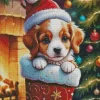 Christmas Puppy Diamond Paintings