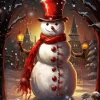 Christmas Snowman Diamond Paintings