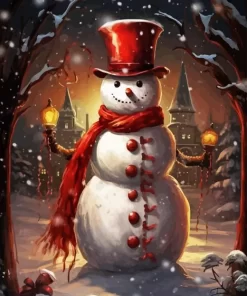 Christmas Snowman Diamond Paintings