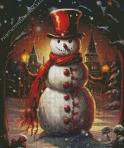 Christmas Snowman Diamond Paintings