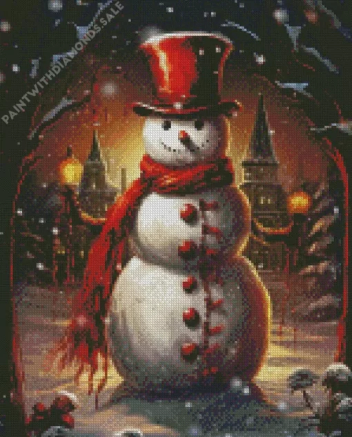 Christmas Snowman Diamond Paintings