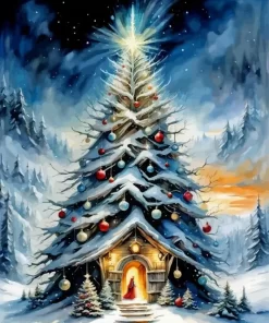 Christmas Tree Diamond Paintings