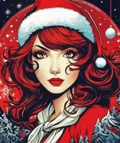 Christmas Woman Diamond Paintings