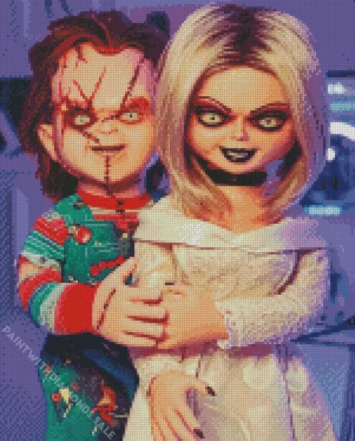 chucky and tiffany Diamond Dotz