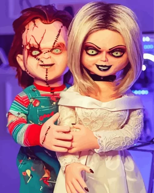 chucky and tiffany Diamond Paintings