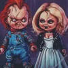 chucky and tiffany dolls Diamond Dotz