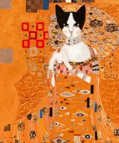 Gustav Klimt Cat Diamond Paintings