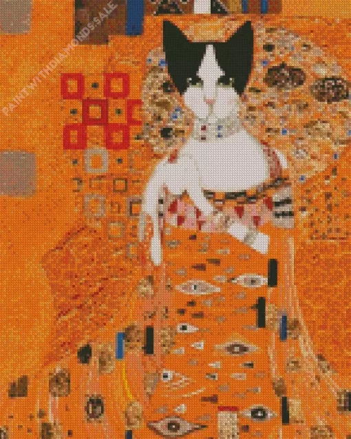 Gustav Klimt Cat Diamond Paintings