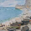 Boats on The Beach Diamond Paintings