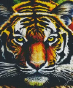 Close Up Tiger Diamond Painting