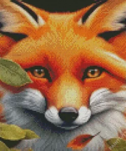 Close Up Fox Animal Diamond Painting