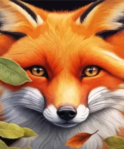 Close Up Fox Animal Diamond Painting