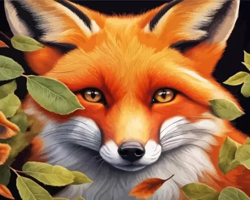 Close Up Fox Animal Diamond Painting