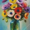 Colorful Anemone Art Diamond Painting